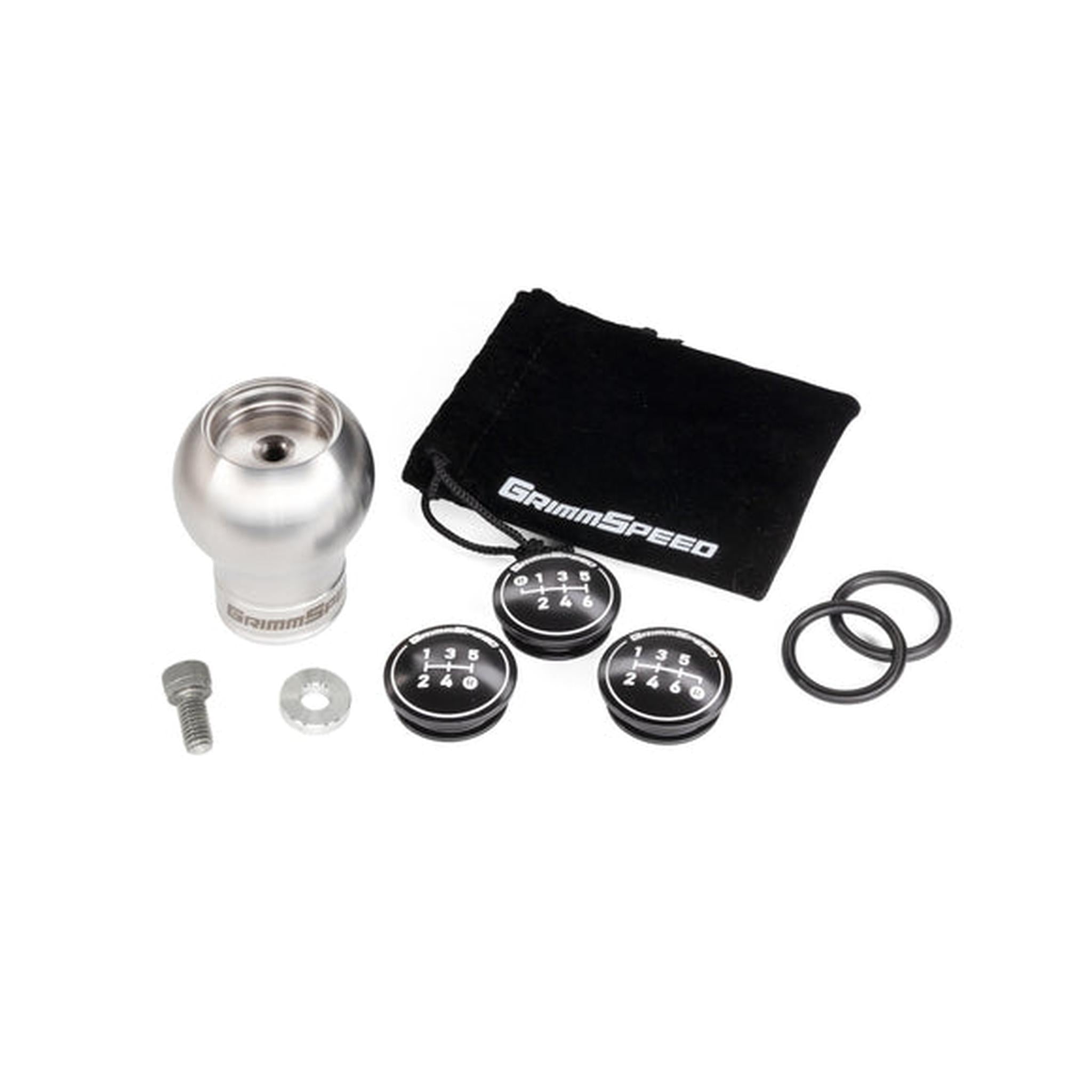 GrimmSpeed Swap-Top Weighted Bulb Shift Knob Stainless Steel WRX / STI 2002-2026 | 1.1007.1.SS