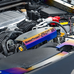 GrimmSpeed Titanium Pulley Cover WRX 2022-2026 | 113086TI