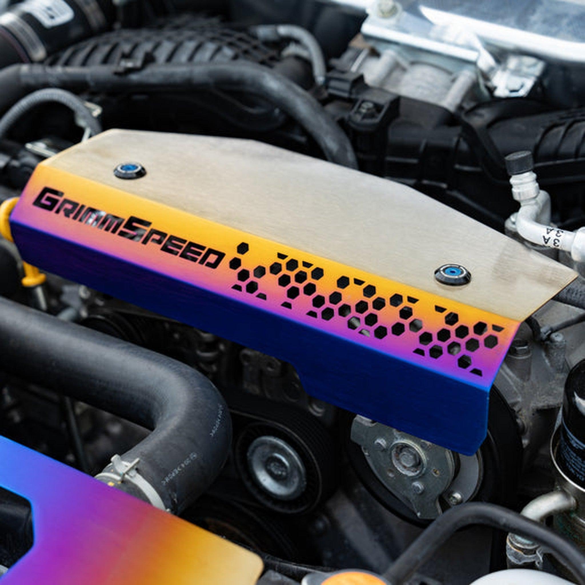 GrimmSpeed Titanium Pulley Cover WRX 2022-2026 | 113086TI