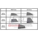 GrimmSpeed Top Mount Intercooler Splitter Subaru WRX Scoop 2002-2003 | 093073