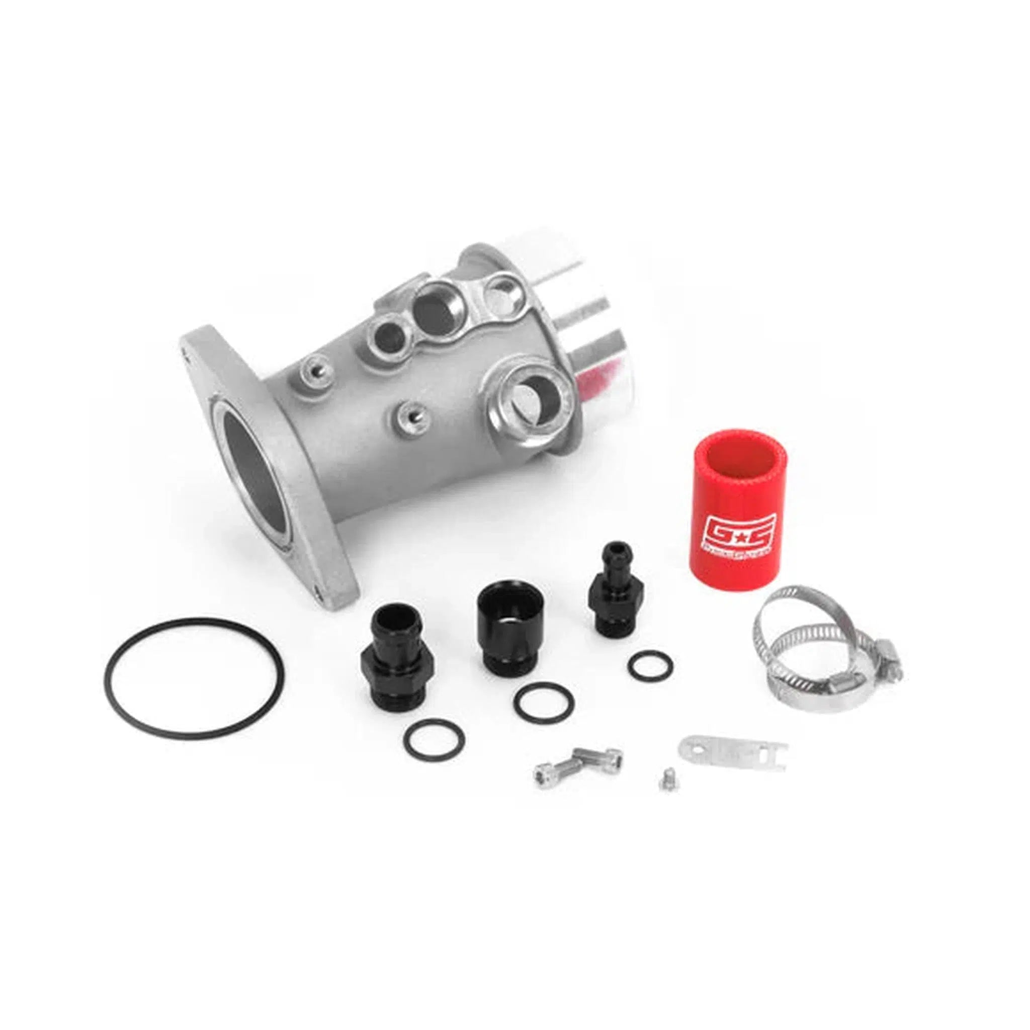 GrimmSpeed Version 2 Cast Aluminum Turbo Inlet - 2015-21 Subaru WRX/FA20 | 125034