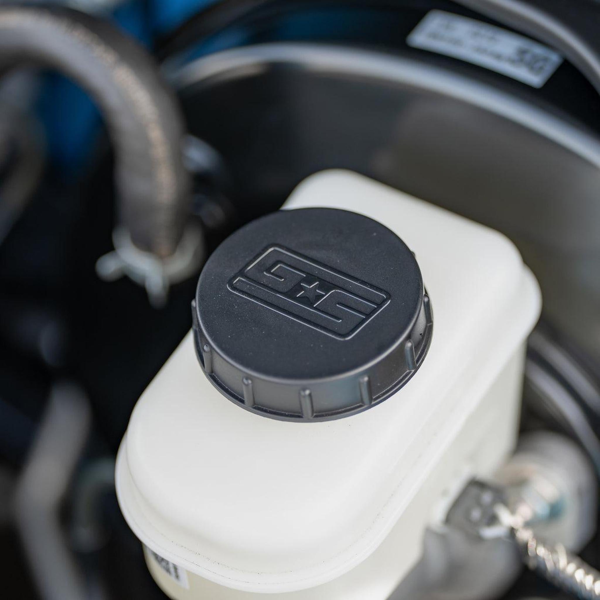 Grimmspeed Black Engine Bay Reservoir Cap Set - 22-26 WRX /BRZ/ FRS/ GT86/ GR86 | 113121BLK