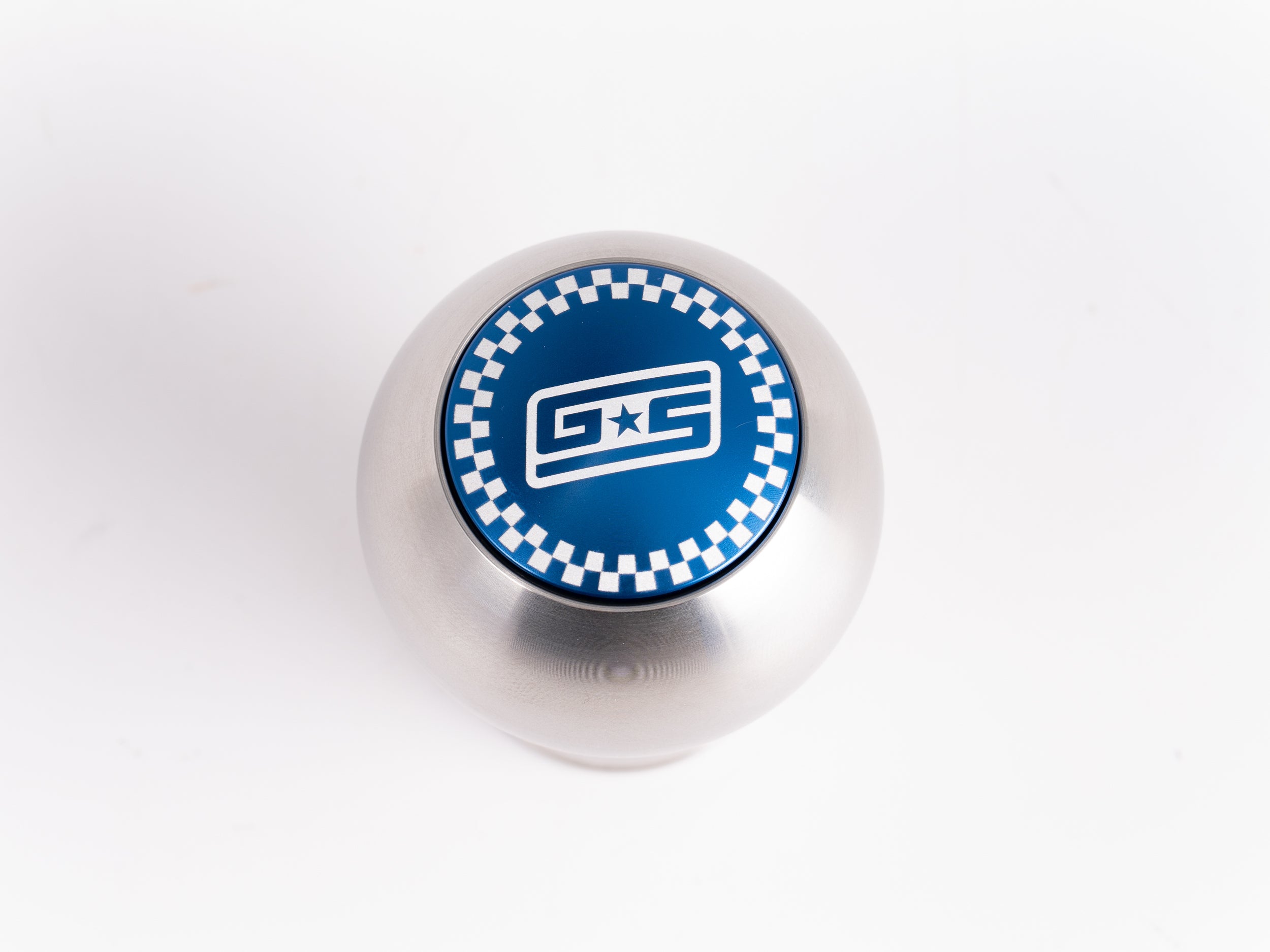 Grimmspeed Limited Drop Shift Knob Cap Kit - GS Checker - Blue | 1.1006.8BLU