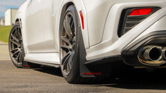 Grimmspeed Mudflap Kit Red Logo Subaru WRX 2022-2025 | GRM.1022.1.RED