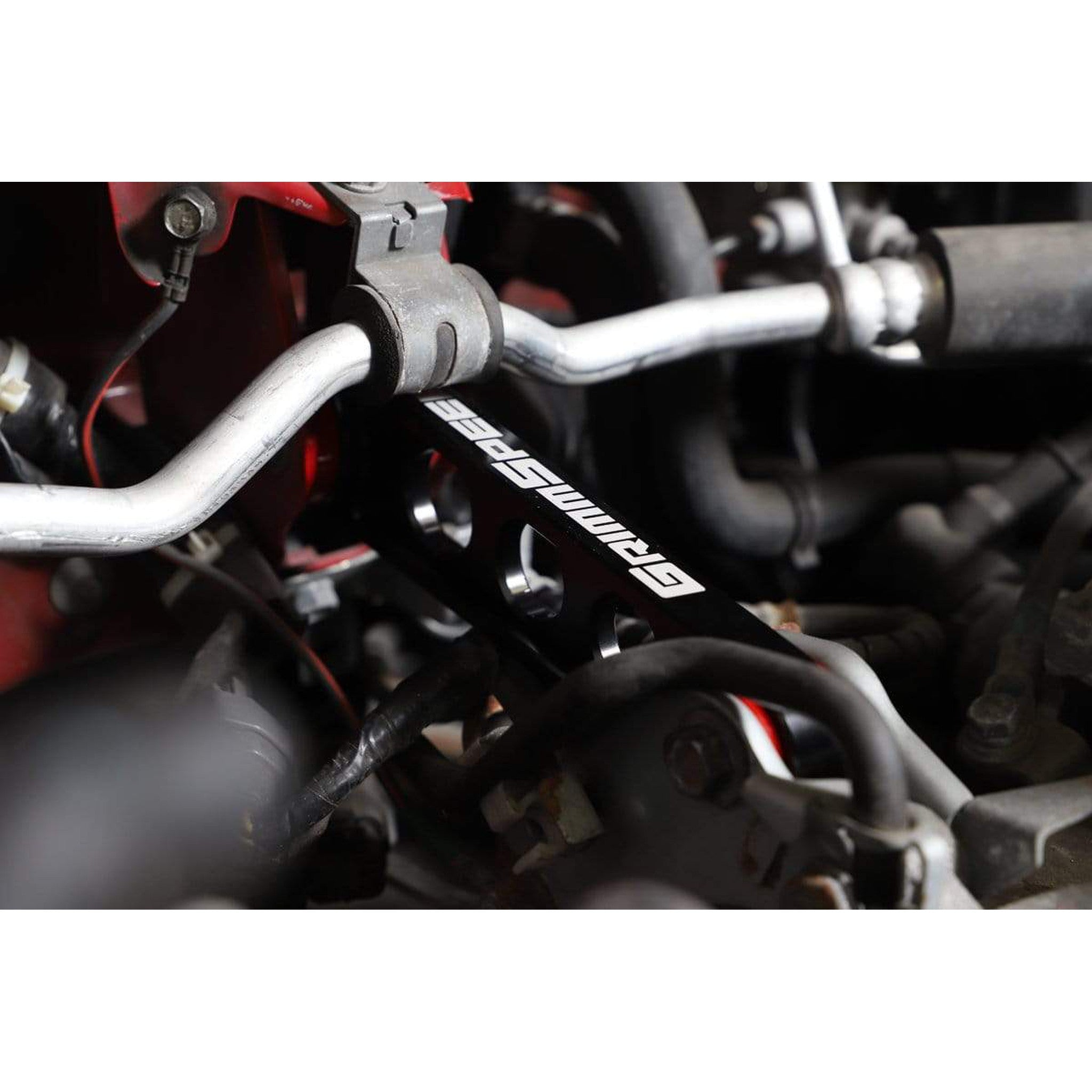 Grimmspeed Pitch Stop Mount Red Race Version (95A Bushings) Subaru WRX 2002-2026 / STI 2004-2021 | 122009
