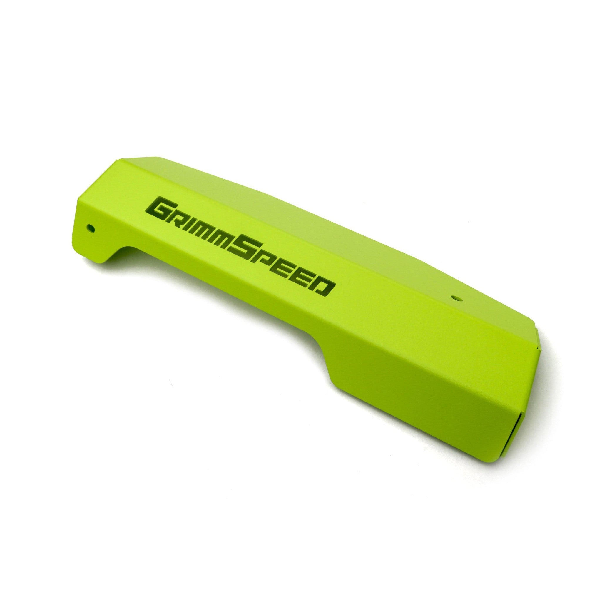 Grimmspeed Pulley Cover Neon Green Subaru WRX 2015-2021 | 099051
