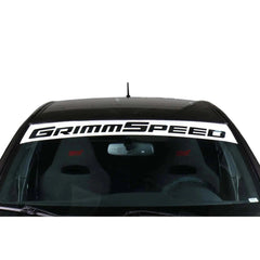 Grimmspeed Windshield Banner White 55x9.5 inches | 111035