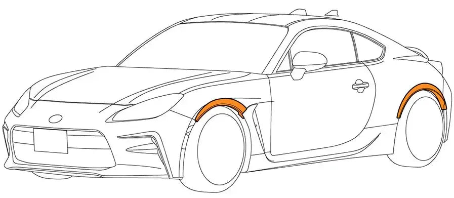 HKS Fender Molding Kit Toyota GR86 / Subaru BRZ 2022-2026 | 53004-AT042