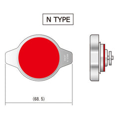 HKS Radiator Cap N-Type 108kpa 15.66psi | 15009-AK005
