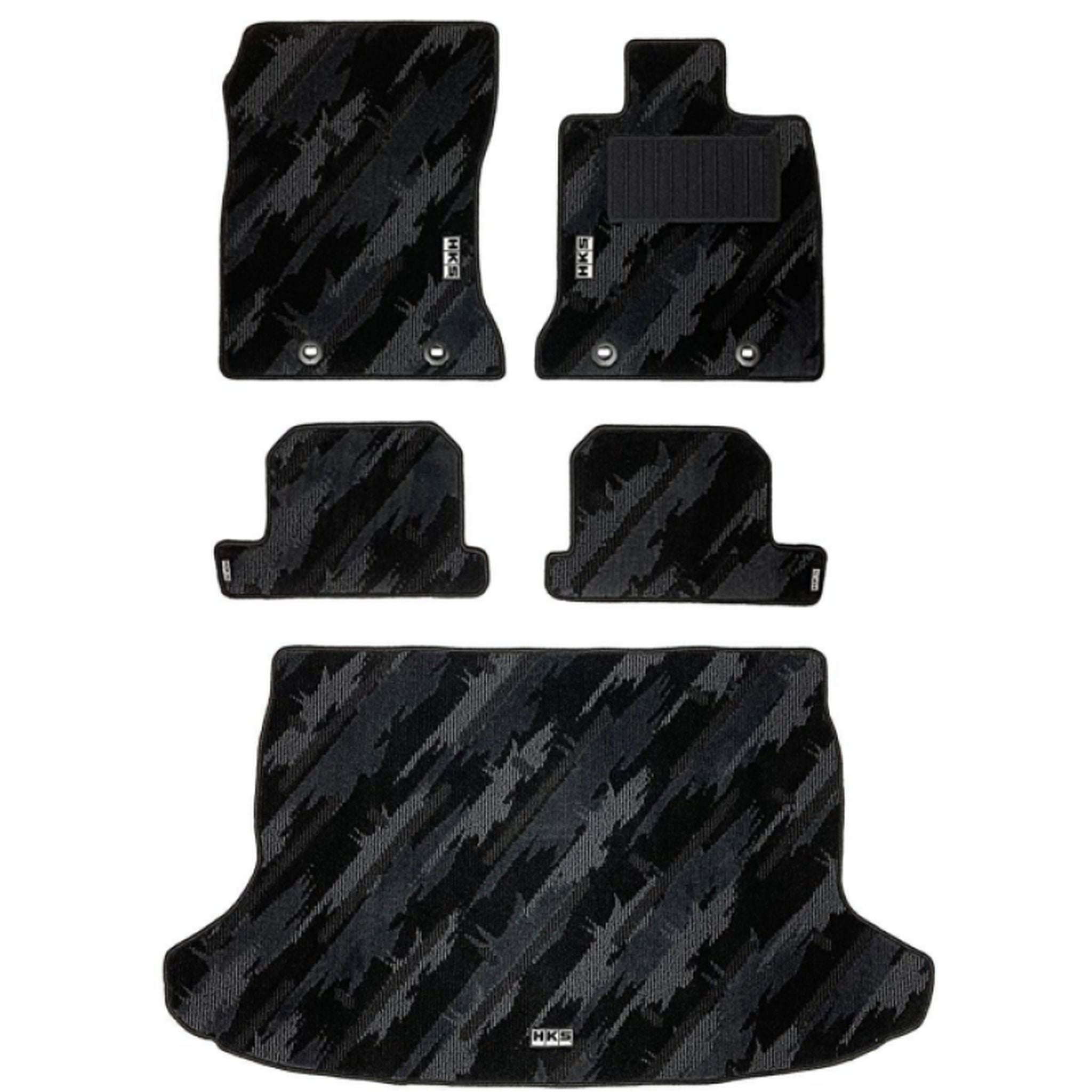 HKS Tufted Series Monotone Oil Color Floor Mat Set (LHD) BRZ / GR86 2022-2026 | 53001-AT035
