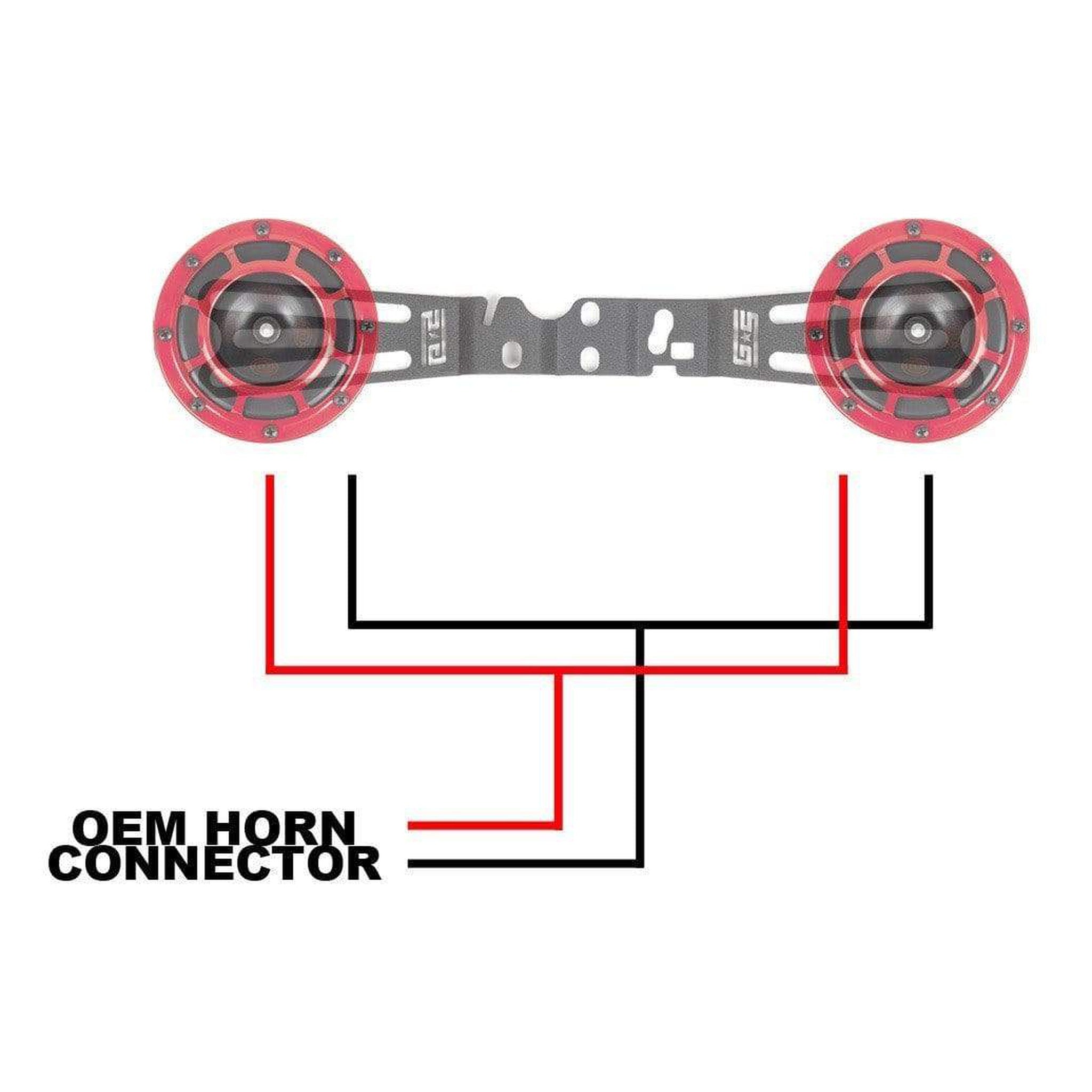 Hella Horn Kit w/ Mounting Bracket + Wiring Harness Subaru WRX / STI 2002-2021