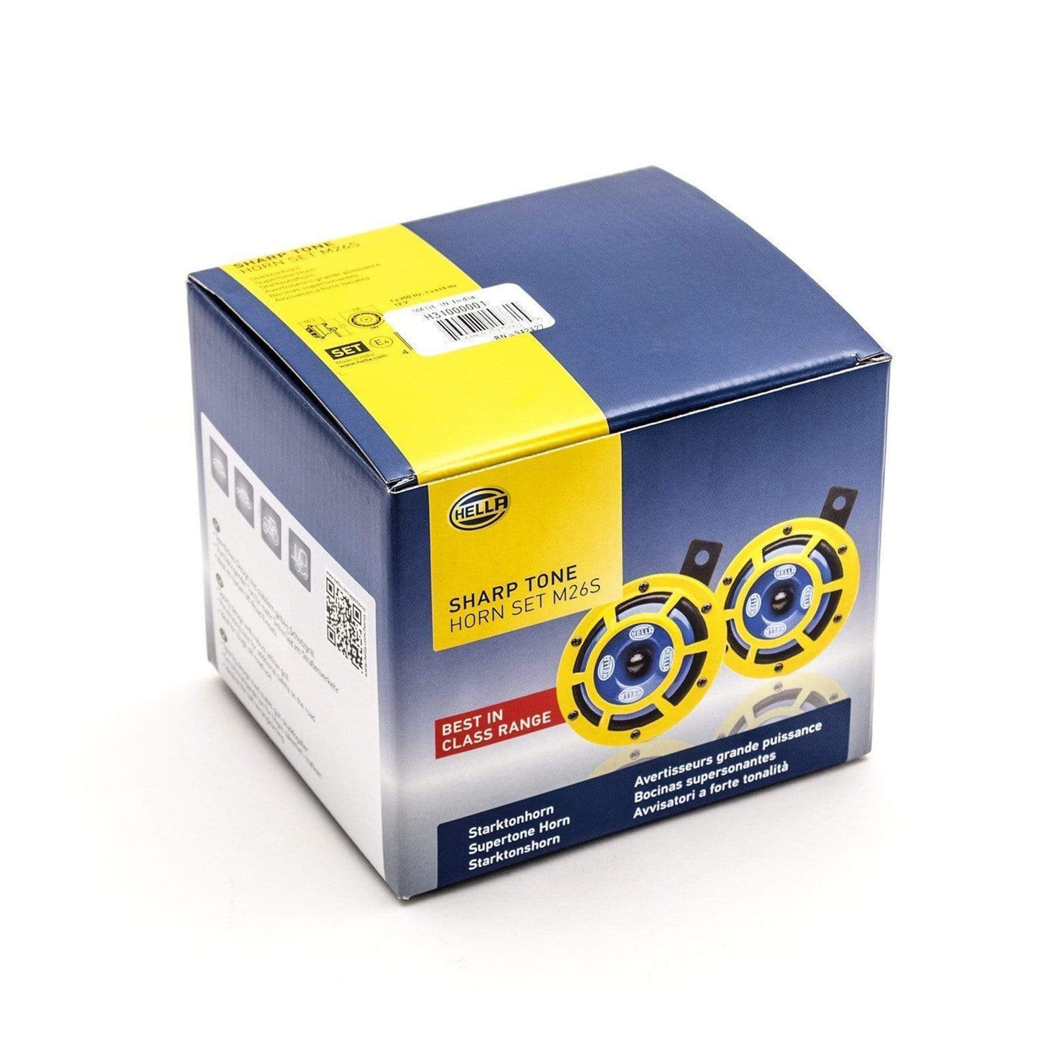 Hella Sharp Tone Yellow Horn Kit 12V 415/350Hz | H31000001