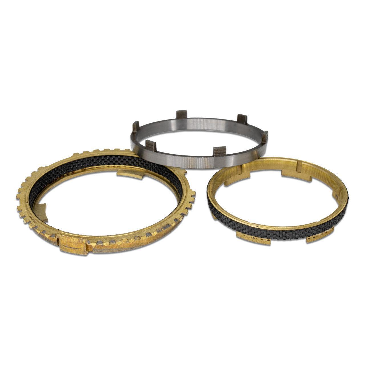 IAG 1st - 6th Carbon Synchro Set Subaru STI 2004 - Early 2006 6-Speed | IAG-DRV-1045