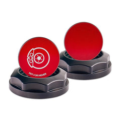 IAG Revolve Brake Fluid Reservoir Cap w/ Anodized Color Accent Red WRX 02-26 / STI 004-21 / BRZ 13-26 | IAG-ACC-5302BKRD