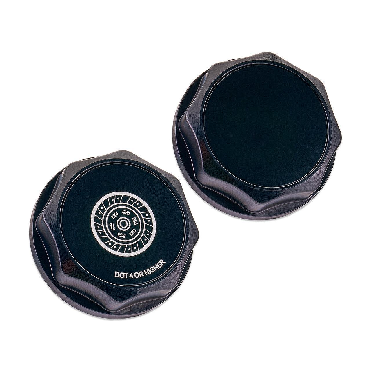 IAG Revolve Clutch Fluid Reservoir Cap w/ Anodized Color Accent Black WRX 02-14 / STI 04-14 | IAG-ACC-5303BKBK