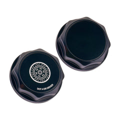 IAG Revolve Clutch Fluid Reservoir Cap w/ Anodized Color Accent Black WRX 02-14 / STI 04-14 | IAG-ACC-5303BKBK