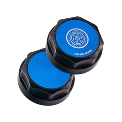 IAG Revolve Clutch Fluid Reservoir Cap w/ Anodized Color Accent Blue Subaru BRZ 2013-2026 | IAG-ACC-5313BKBL