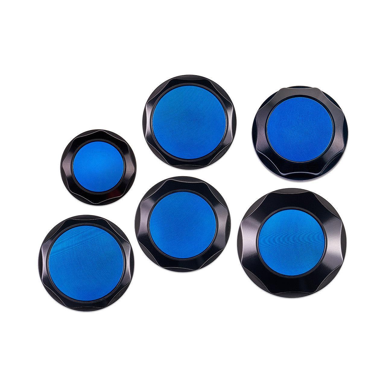 IAG Revolve Engine Bay Dress-Up Cap Kit Blue Subaru WRX 08-14 / Legacy GT 05-09 | IAG-ACC-5402BKBL