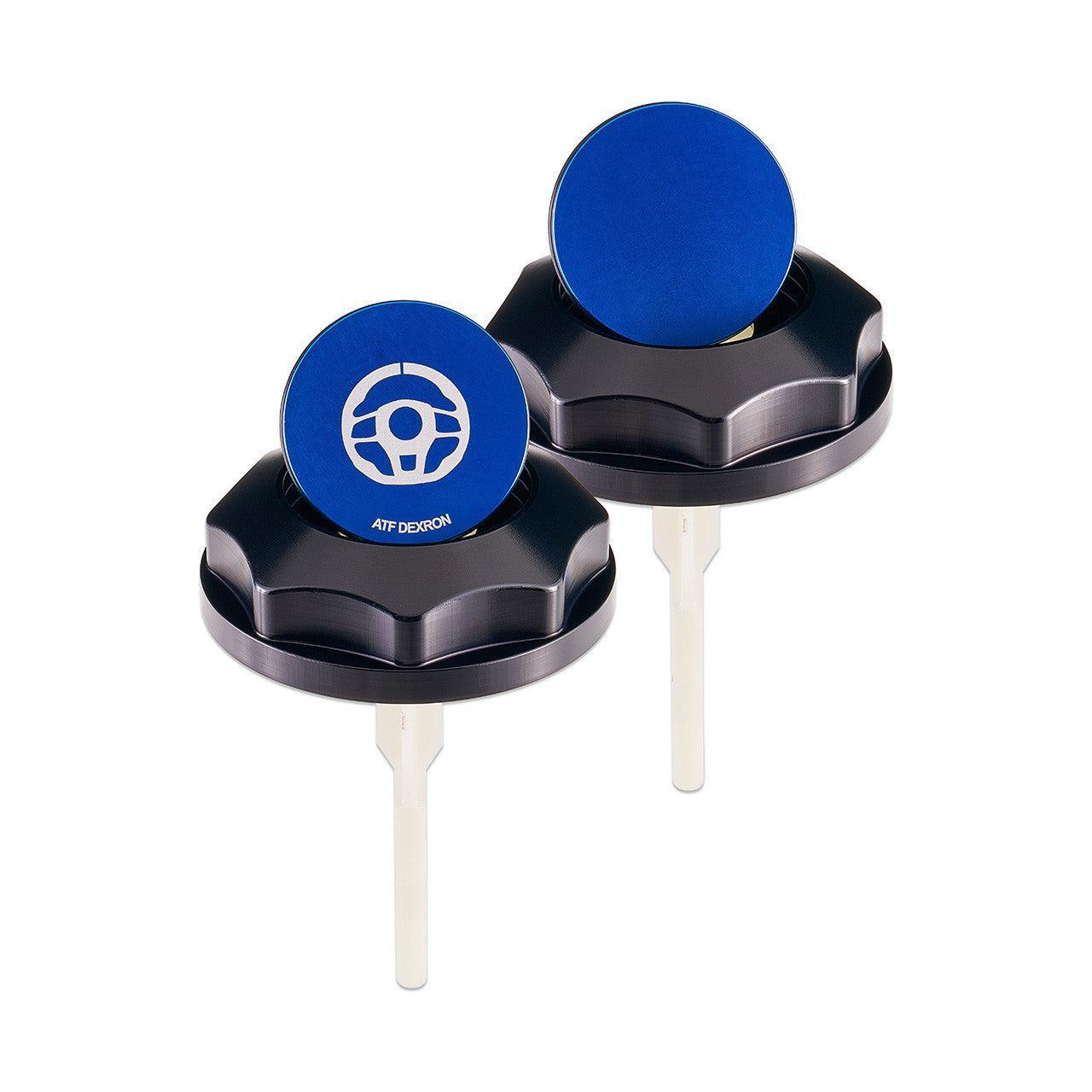 IAG Revolve Engine Bay Dress-Up Cap Kit Blue Subaru WRX 08-14 / Legacy GT 05-09 | IAG-ACC-5402BKBL