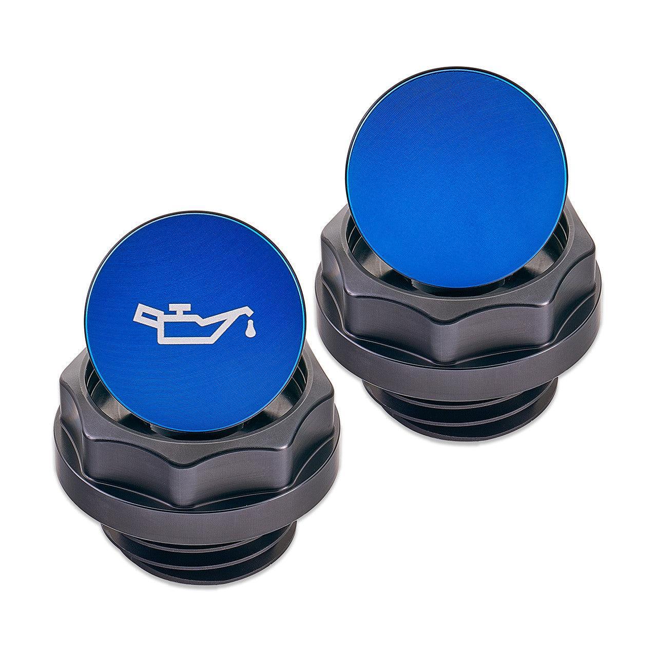 IAG Revolve Engine Bay Dress-Up Cap Kit Blue Subaru WRX 08-14 / Legacy GT 05-09 | IAG-ACC-5402BKBL