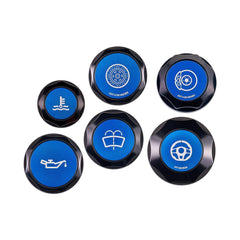 IAG Revolve Engine Bay Dress-Up Cap Kit Blue Subaru WRX 08-14 / Legacy GT 05-09 | IAG-ACC-5402BKBL