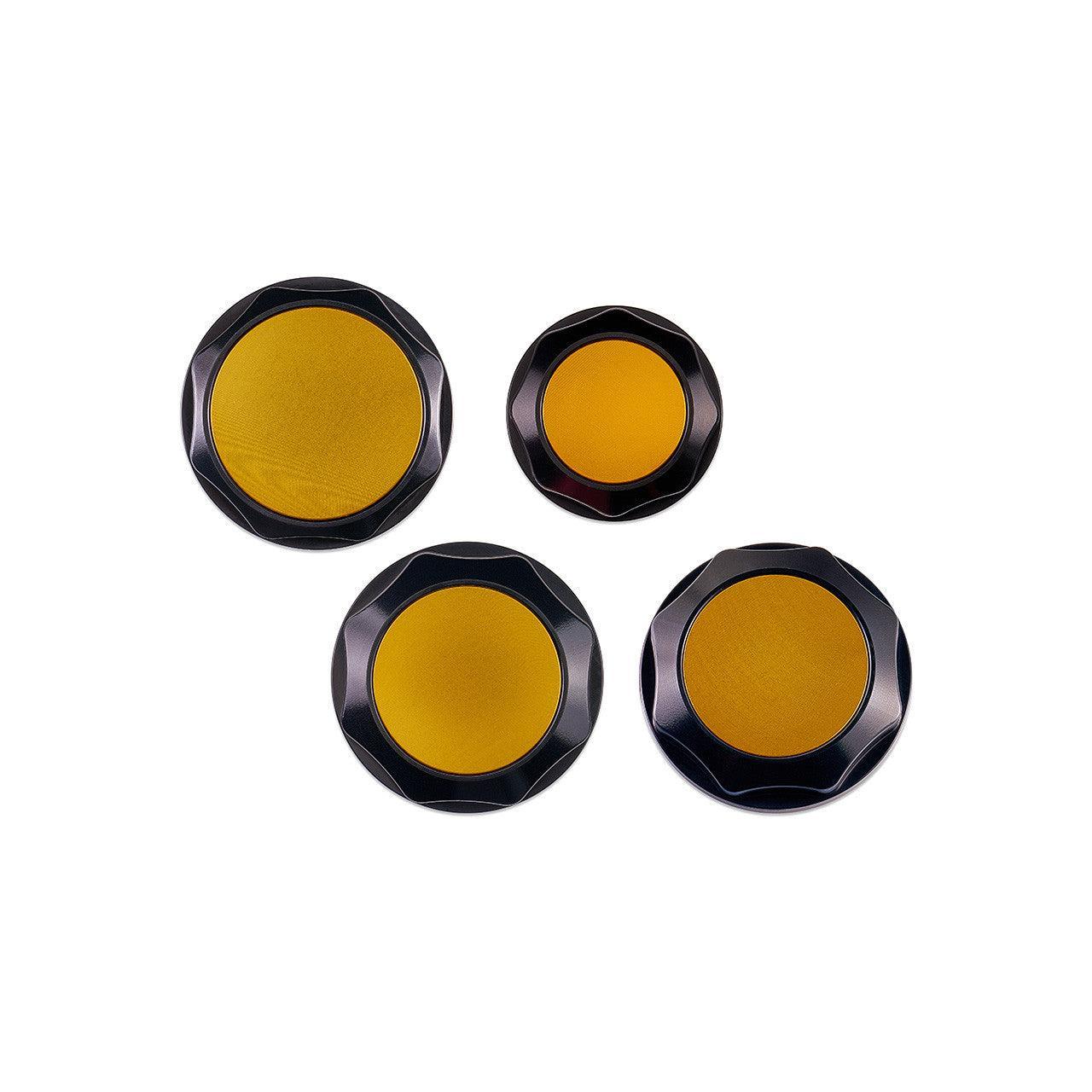 IAG Revolve Engine Bay Dress-Up Cap Kit Gold Subaru WRX 2015-2021 | IAG-ACC-5403BKGD