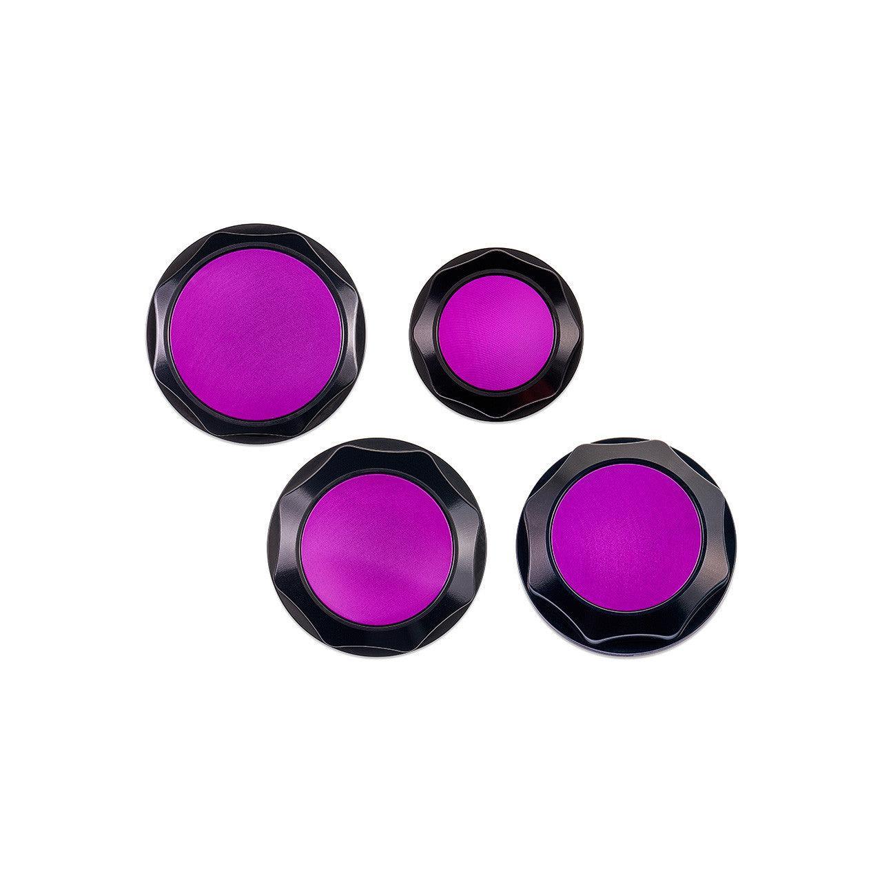 IAG Revolve Engine Bay Dress-Up Cap Kit Purple Subaru WRX 2015-2021 | IAG-ACC-5403BKPR