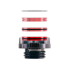 IAG Revolve Engine Bay Dress-Up Cap Kit Red Subaru WRX 2015-2021 | IAG-ACC-5403BKRD