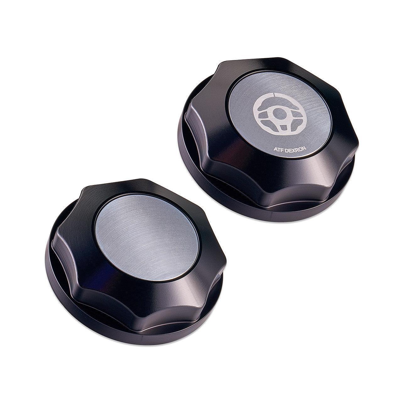 IAG Revolve Engine Oil Fill Cap w/ Anodized Color Accent Black WRX 02-26 / STI 04-21 / BRZ 13-26 | IAG-ACC-5306BKSL