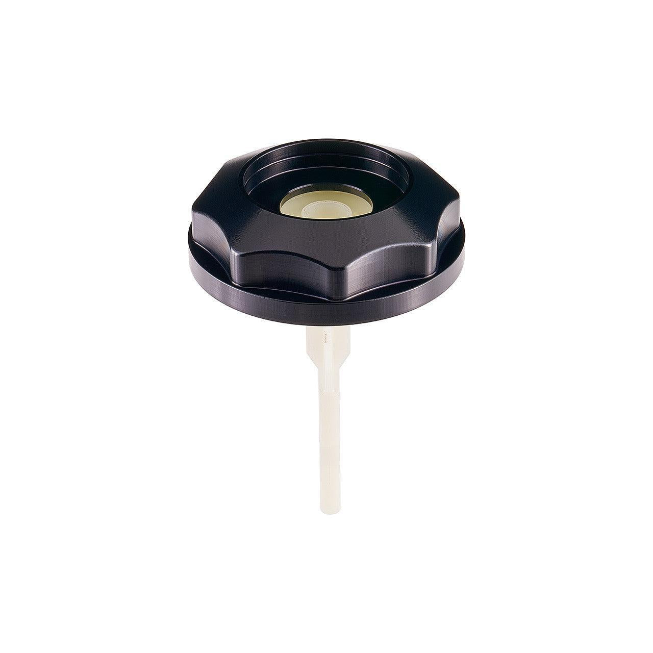 IAG Revolve Power Steering Reservoir Cap w/ Anodized Color Accent Purple WRX 08-14 / STI 08-21 / Legacy GT 05-09 | IAG-ACC-5307BKPR