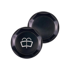 IAG Revolve Washer Fluid Reservoir Cap w/ Anodized Color Accent Black Subaru WRX 22-26 / BRZ 13-26 | IAG-ACC-5310BKBK