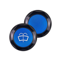 IAG Revolve Washer Fluid Reservoir Cap w/ Anodized Color Accent Blue Subaru WRX 22-26 / BRZ 13-26 | IAG-ACC-5310BKBL