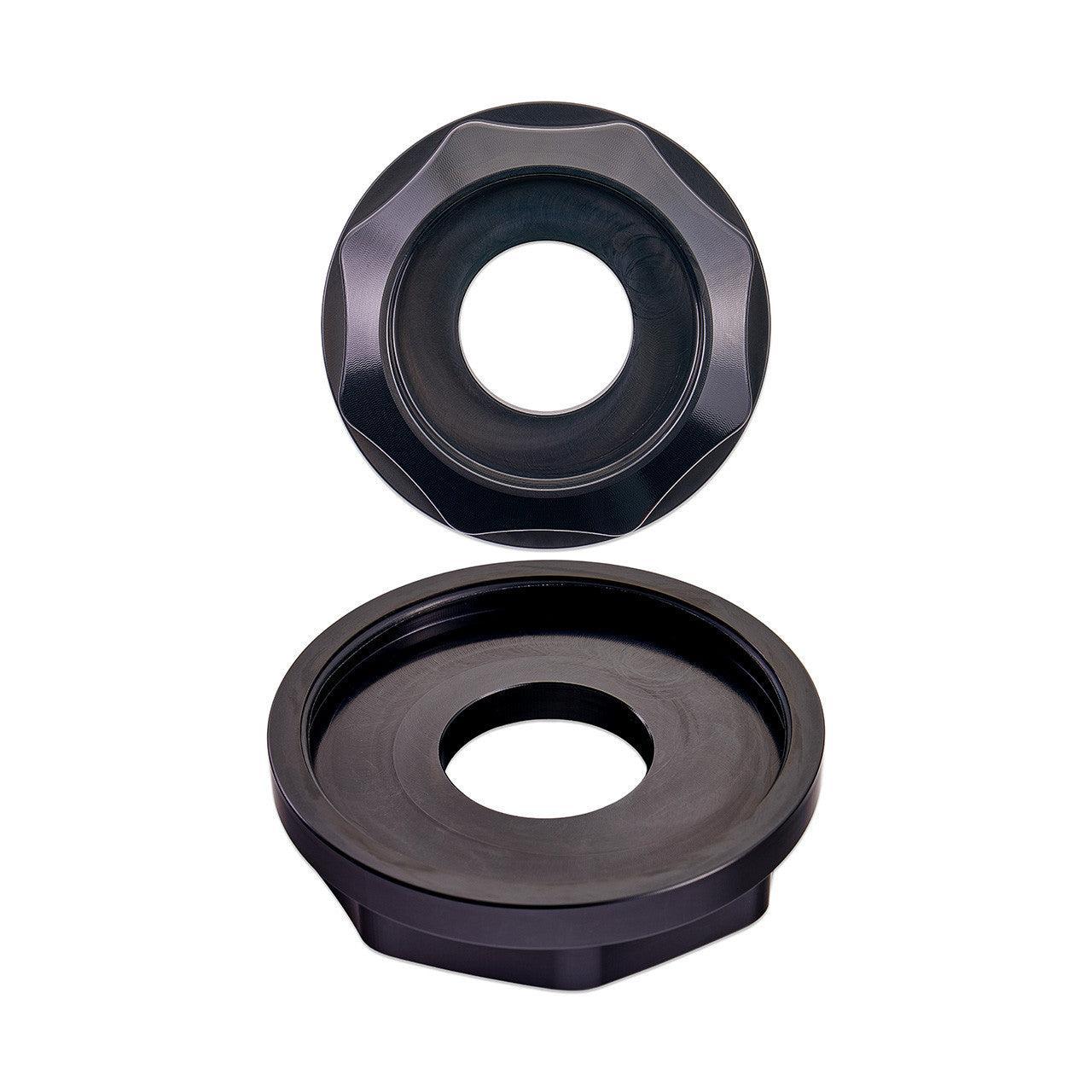 IAG Revolve Washer Fluid Reservoir Cap w/ Anodized Color Accent Blue WRX 02-21 / STI 04-21 | IAG-ACC-5305BKBL