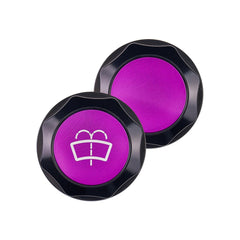 IAG Revolve Washer Fluid Reservoir Cap w/ Anodized Color Accent Purple Subaru WRX 22-26 / BRZ 13-26 | IAG-ACC-5310BKPR