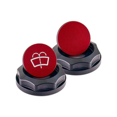 IAG Revolve Washer Fluid Reservoir Cap w/ Anodized Color Accent Red Subaru WRX 22-26 / BRZ 13-26 | IAG-ACC-5310BKRD