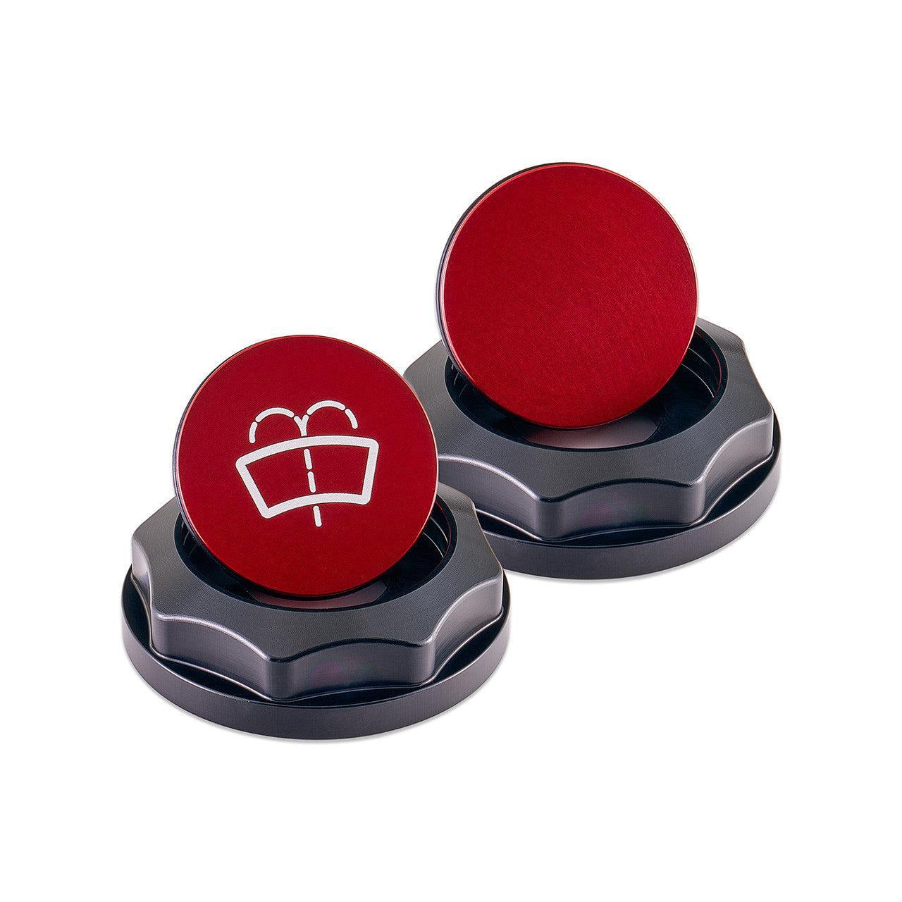 IAG Revolve Washer Fluid Reservoir Cap w/ Anodized Color Accent Red WRX 02-21 / STI 04-21 | IAG-ACC-5305BKRD
