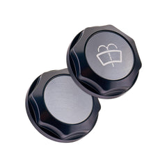 IAG Revolve Washer Fluid Reservoir Cap w/ Anodized Color Accent Silver Subaru WRX 22-26 / BRZ 13-26 | IAG-ACC-5310BKSL