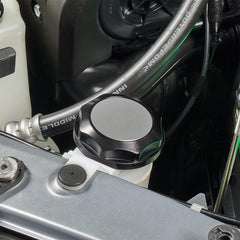 IAG Revolve Washer Fluid Reservoir Cap w/ Anodized Color Accent Silver WRX 02-21 / STI 04-21 | IAG-ACC-5305BKSL