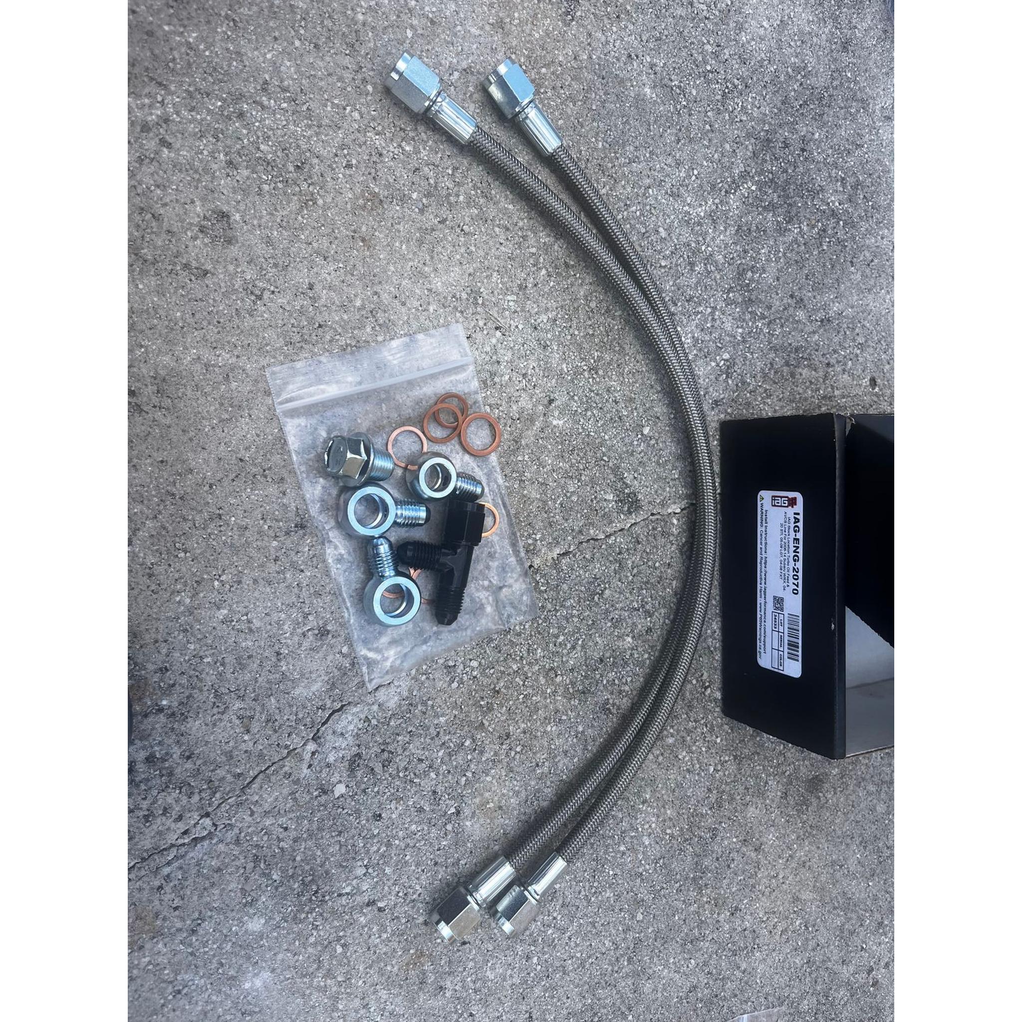 IAG Stock Location Turbo Oil Feed & AVCS Line Subaru WRX 06-14 / STI 04-21 | IAG-ENG-2070