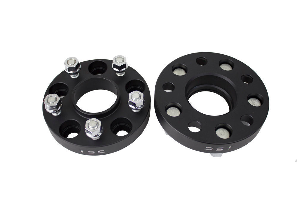 ISC Suspension Nissan 5x114.3 Hub Centric (66 Hub Bore) Wheel Spacers 25mm Black (Pair) | WSNS25B