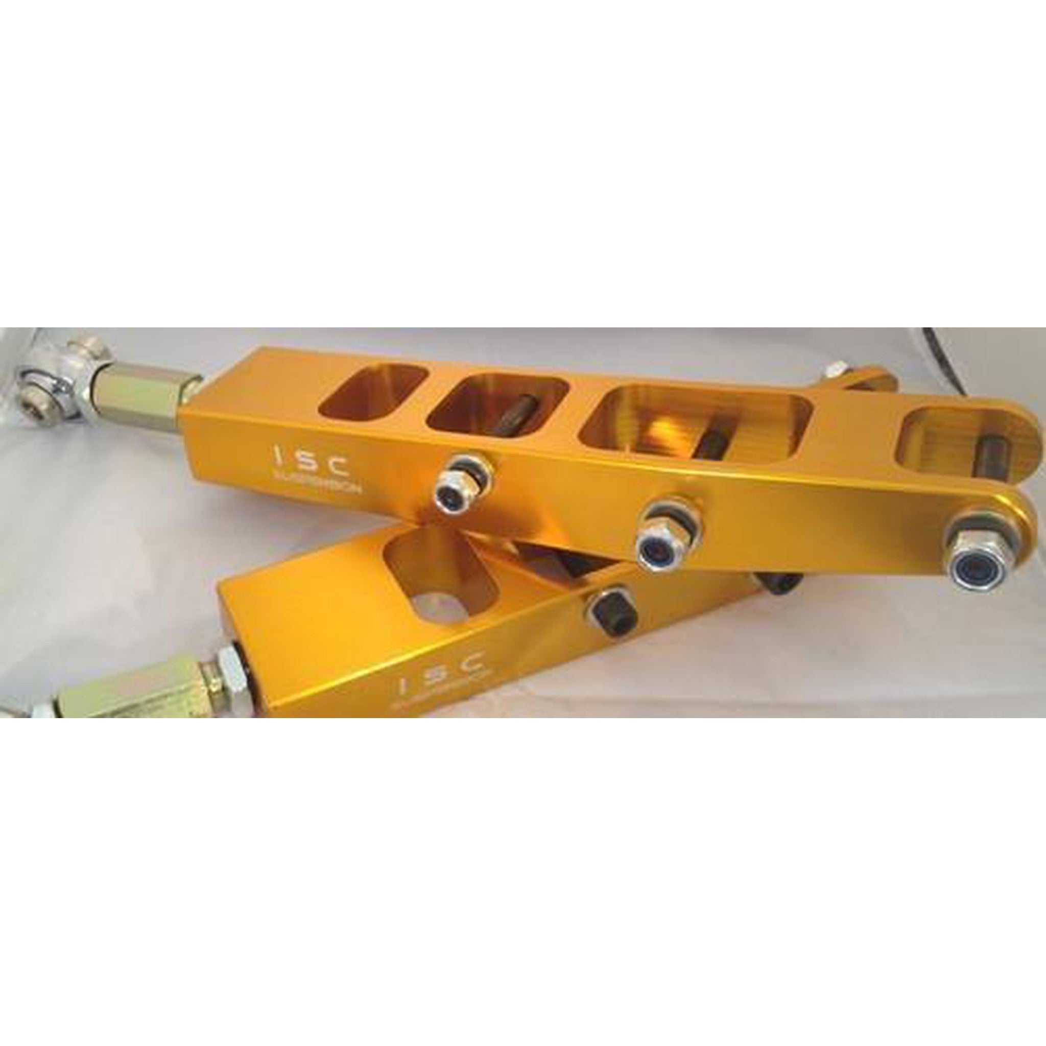 ISC Suspension V3 Rear Adjustable Control Arms Subaru WRX 08-26 / STI 08-21 - Gold | S012CA-V3