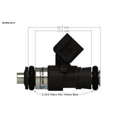 Injector Dynamics 1050cc Injectors for Proccess West Intake Subaru WRX 2015-2021 | 1050.34.14.14.4