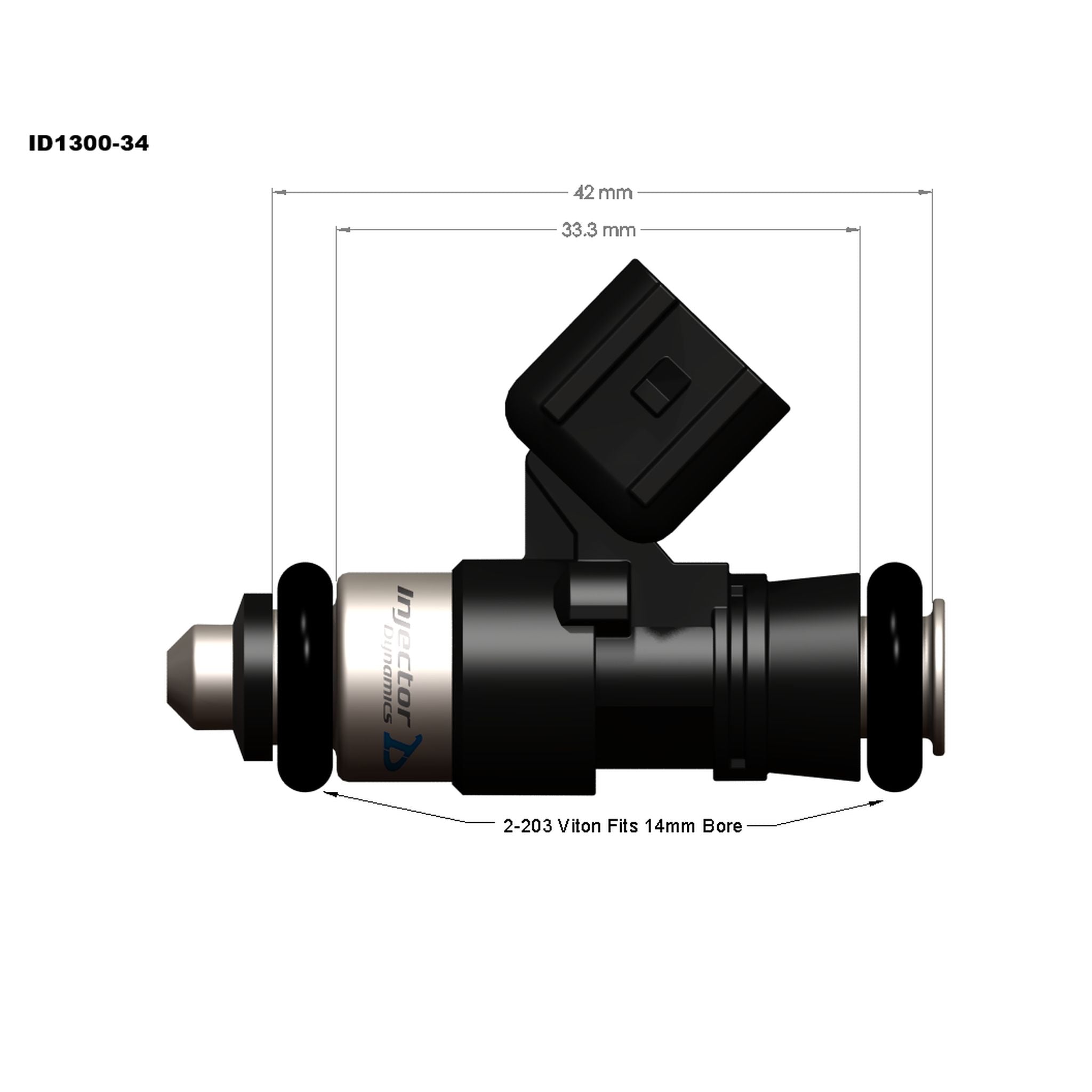 Injector Dynamics 1300cc Injectors for Proccess West Intake Subaru WRX 2015-2021 | 1300.34.14.14.4