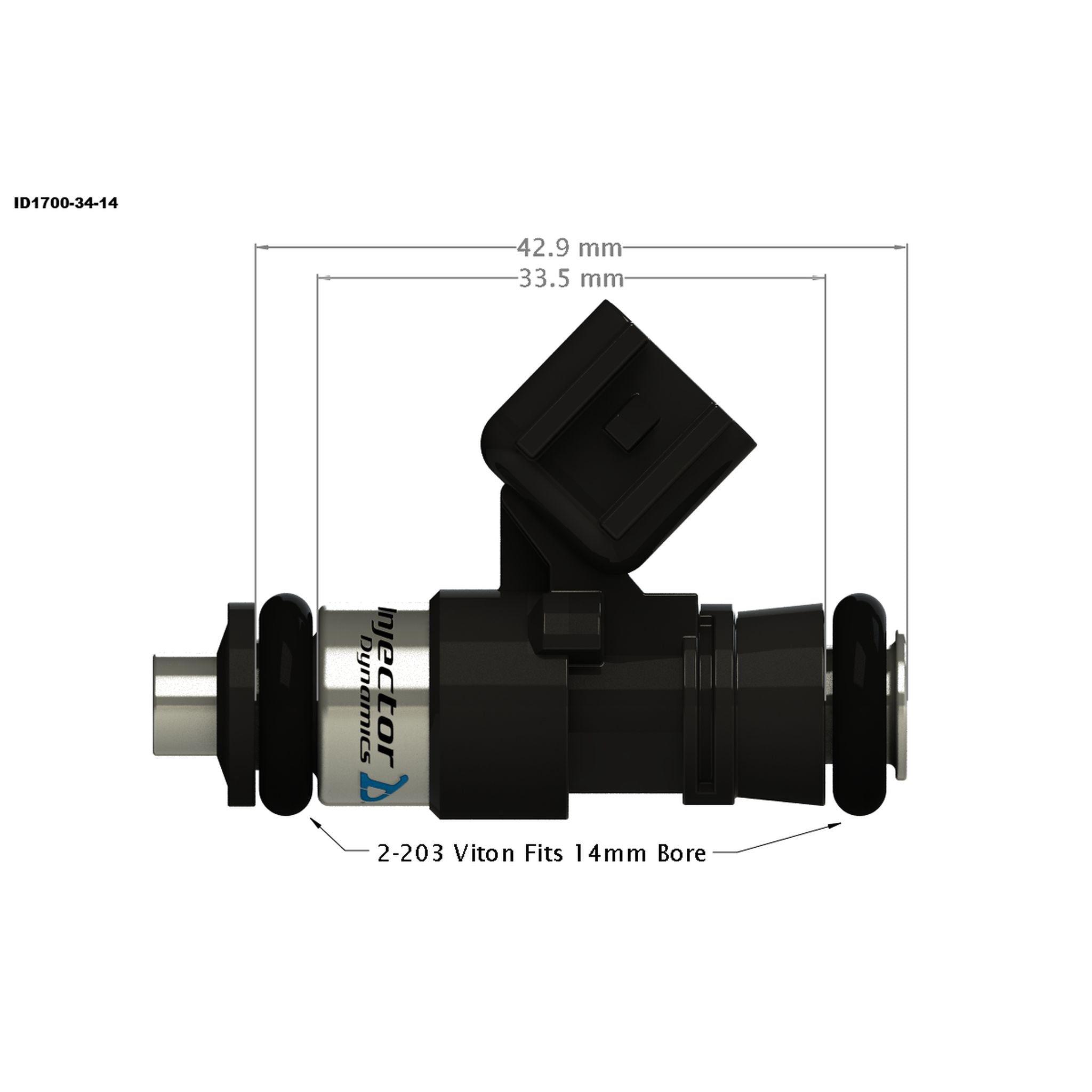 Injector Dynamics 2600cc Injectors for Proccess West Intake Subaru WRX 2015-2021 | 2600.34.14.14.4