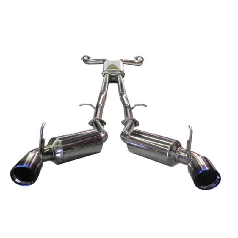 Injen Dual 60mm SS Cat Back Exhaust w/ Built In Resonated X-Pipe Nissan 350Z 2003-2009 | SES1987TT