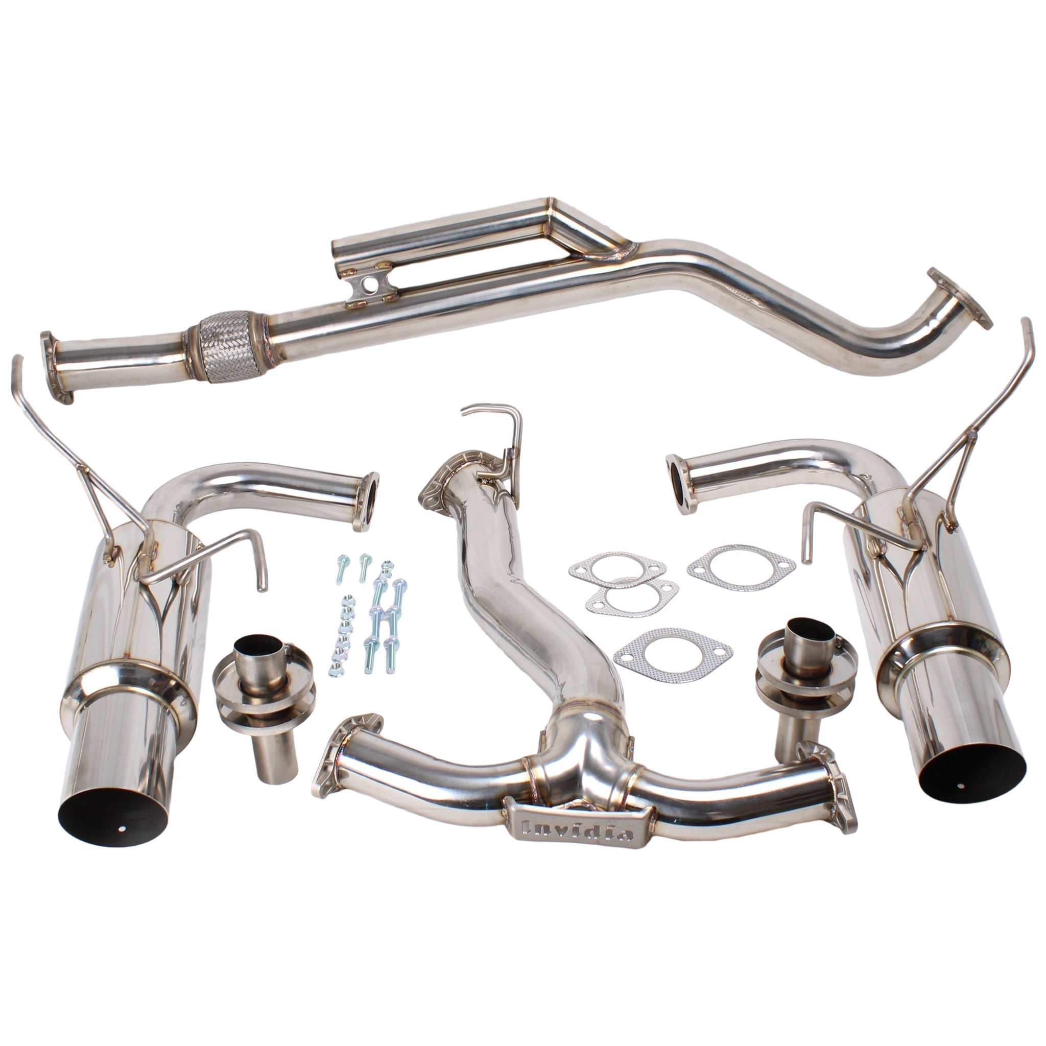 Invidia Dual N1 Stainless Steel Tips Cat Back Exhaust Subaru WRX 2022-2026 | HS22WRXGTP