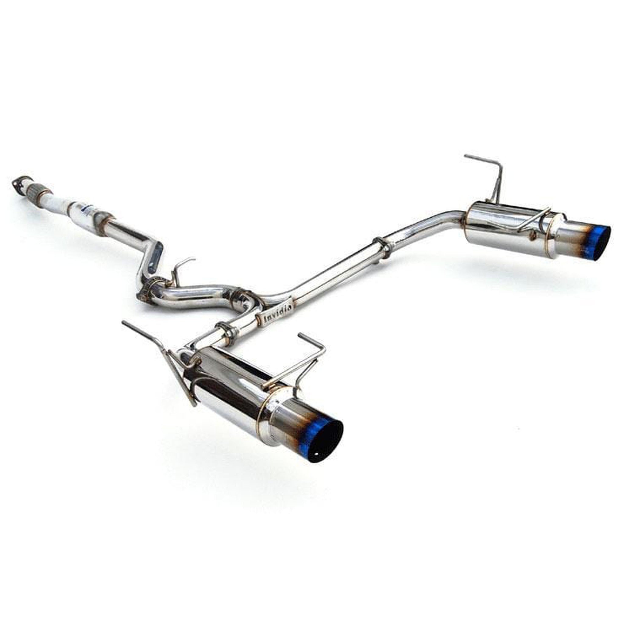 Invidia Legacy GT Dual N1 Single Layer Titanium Tip Cat Back Exhaust Subaru | HS10SL1GTT