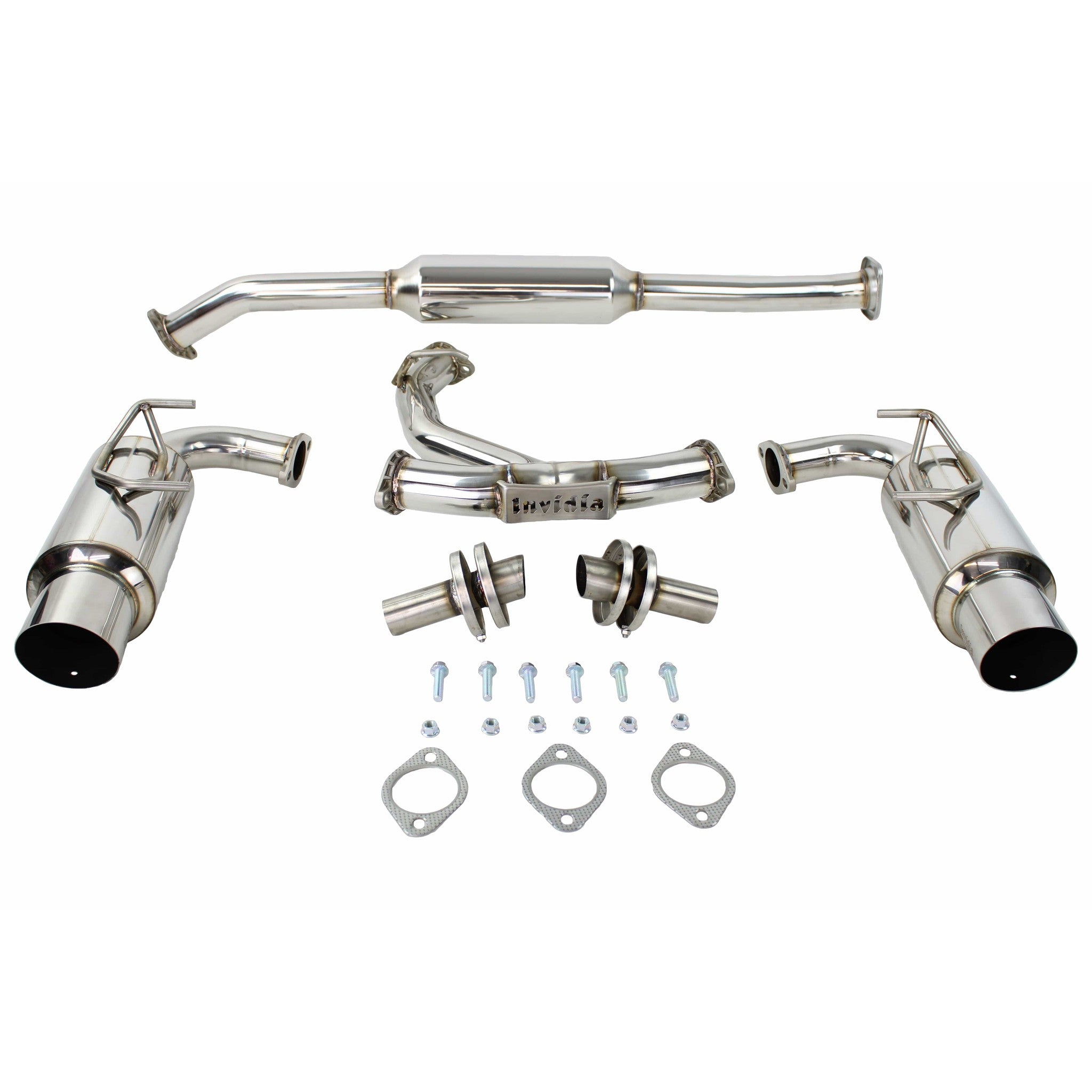 Invidia N1 Polished Tips Cat Back Exhaust Subaru BRZ 13-26 / Toyota 86 2017-2026 | HS12SSTGTP