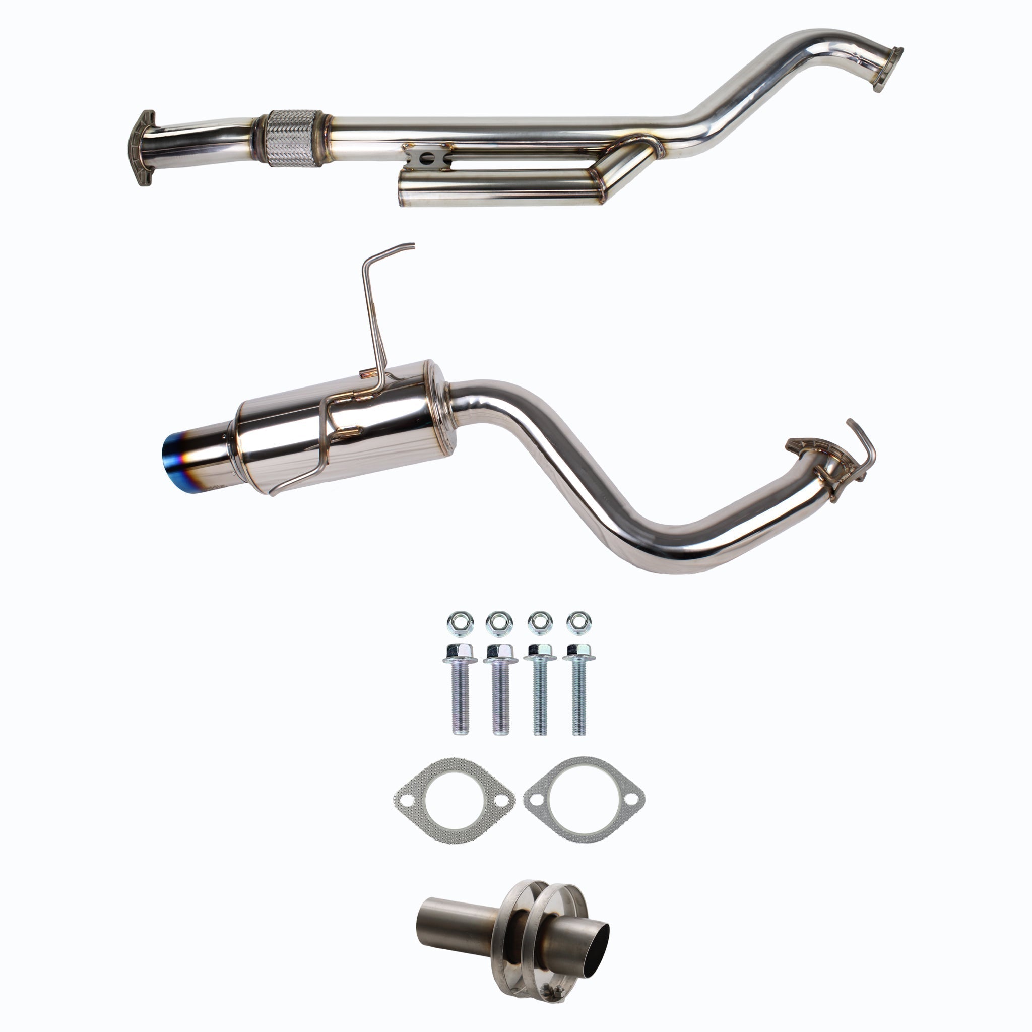 Invidia N1Titanium Burnt Tip Cat Back Exhaust Single Subaru WRX 2022-2025 | HS22SW4GTT