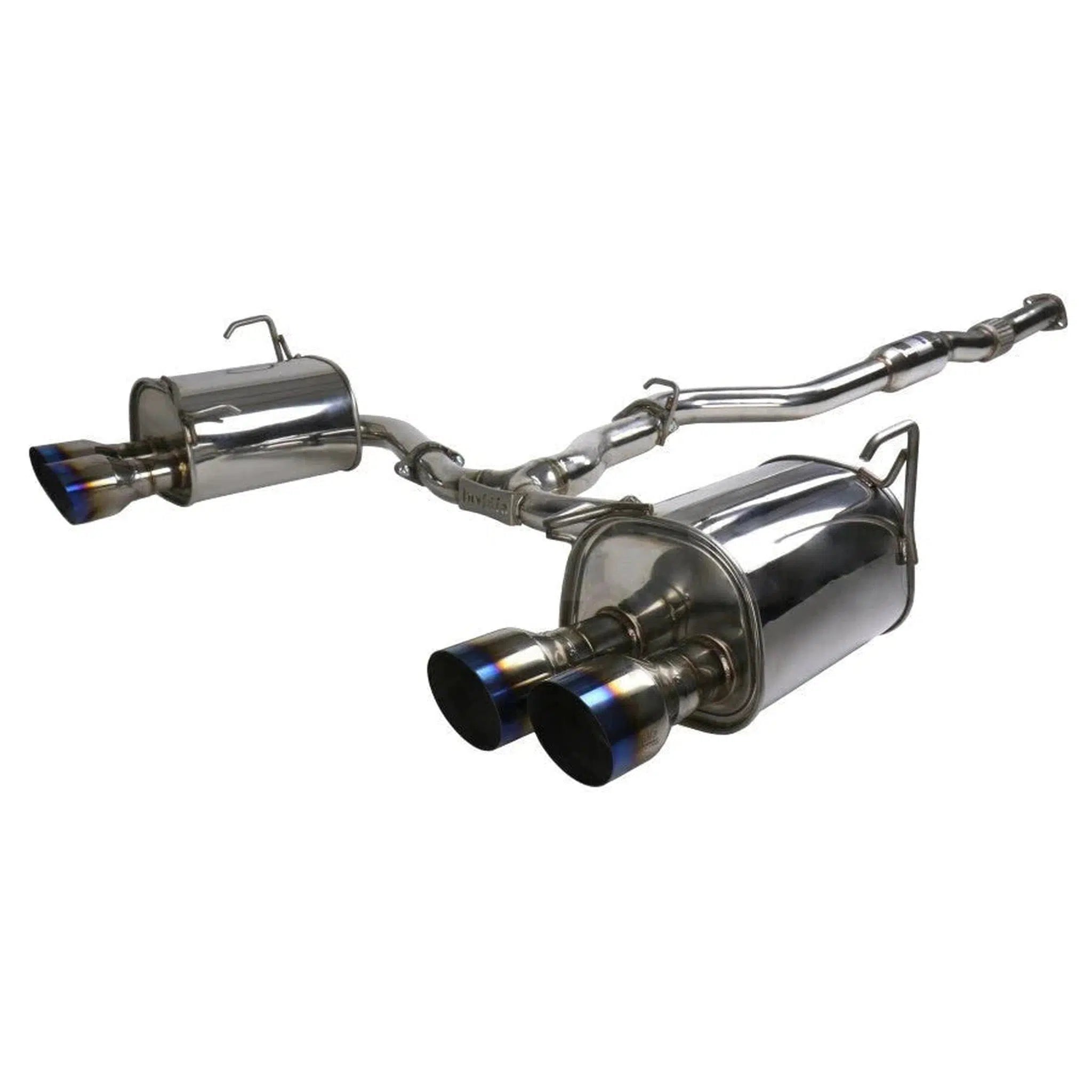 Invidia Q300 Quad Titanium Single Layer Tip Cat Back Exhaust Subaru WRX 22-26 | HS22WRXG2T